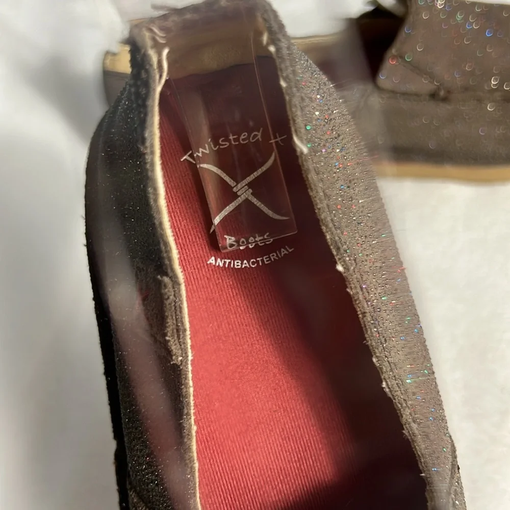 Twisted X Kids Chocolate Shimmer Loafers Youth 3M